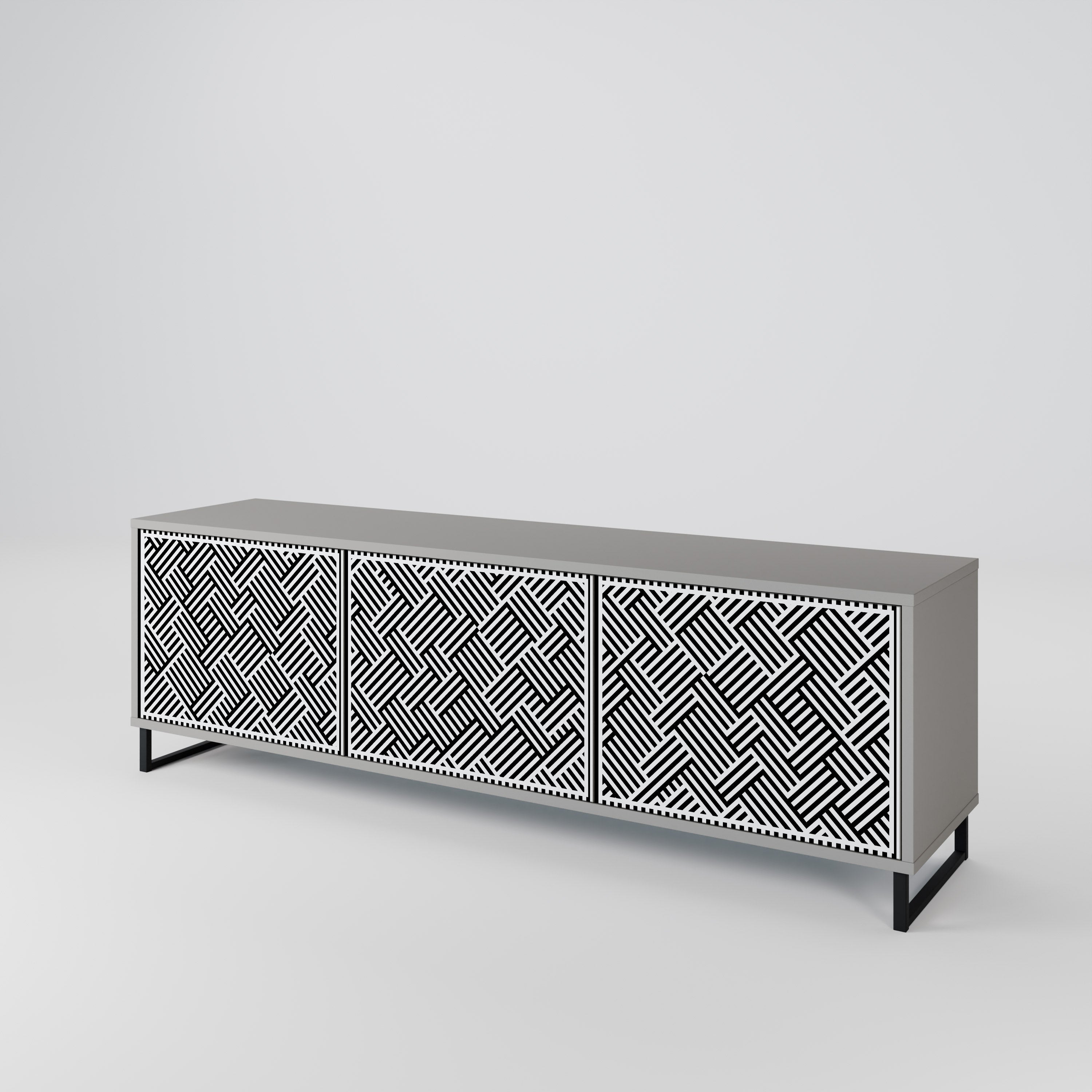 TEMPORARY SEQUENCE TV-bänk med 3 dörrar