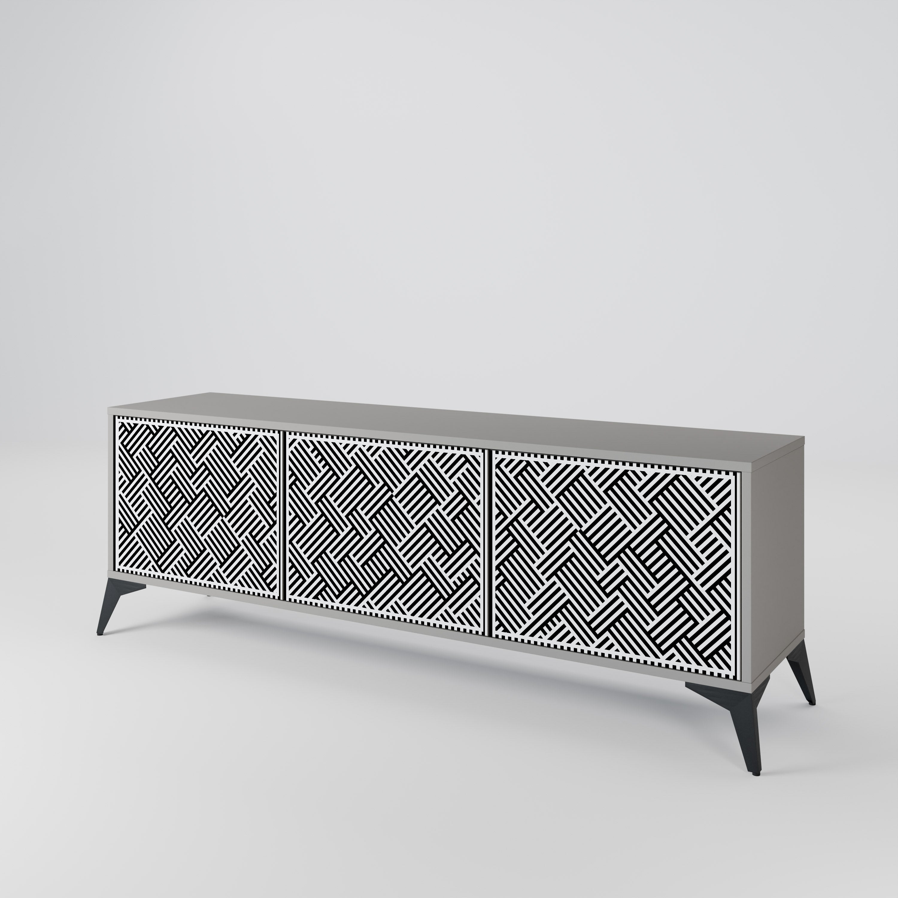 TEMPORARY SEQUENCE TV-bänk med 3 dörrar