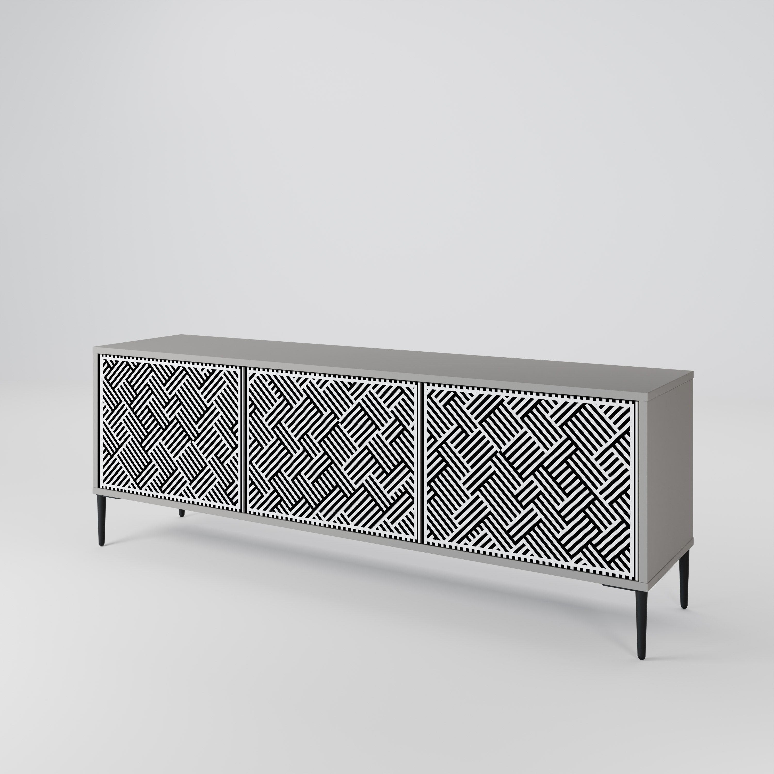 TEMPORARY SEQUENCE TV-bänk med 3 dörrar