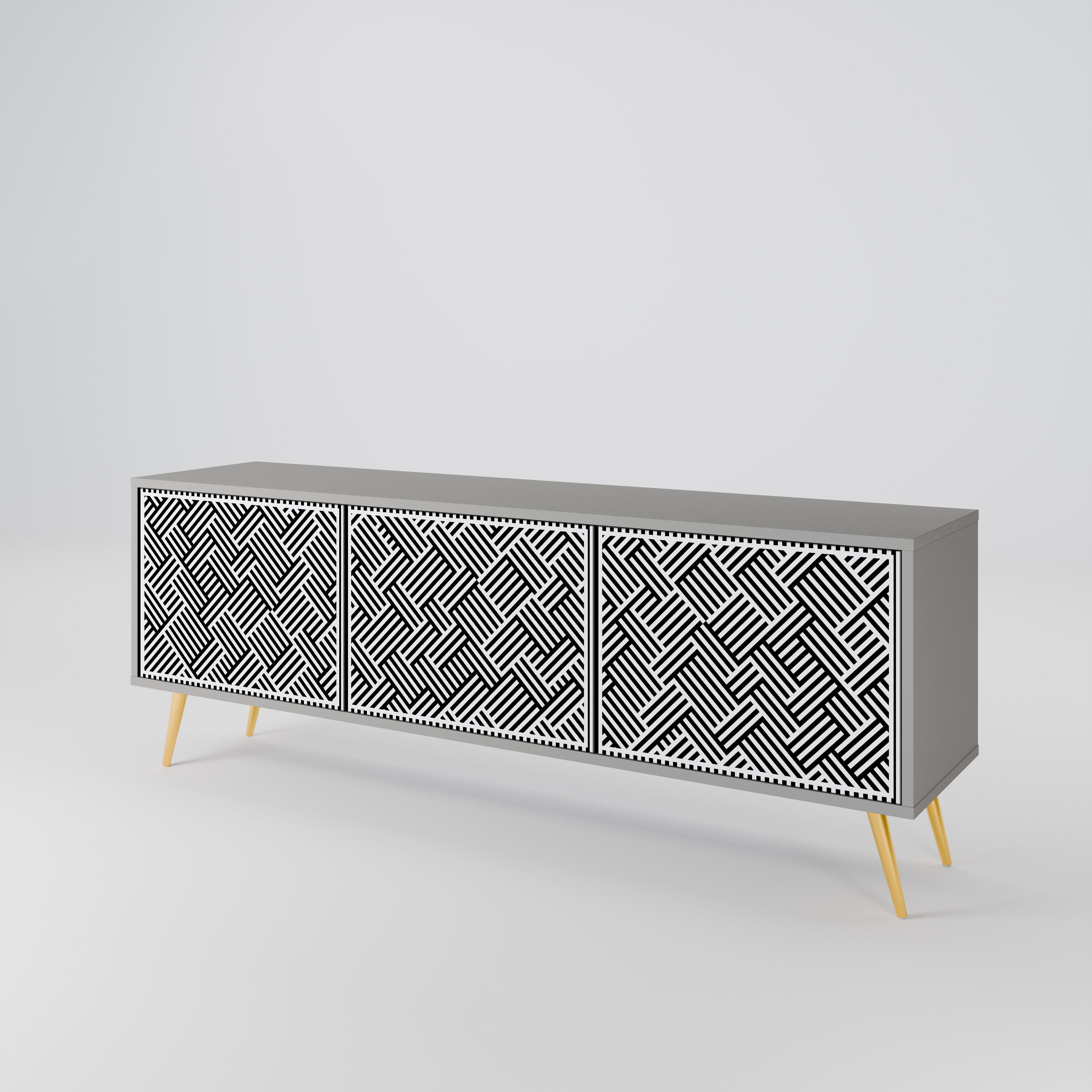 TEMPORARY SEQUENCE TV-bänk med 3 dörrar