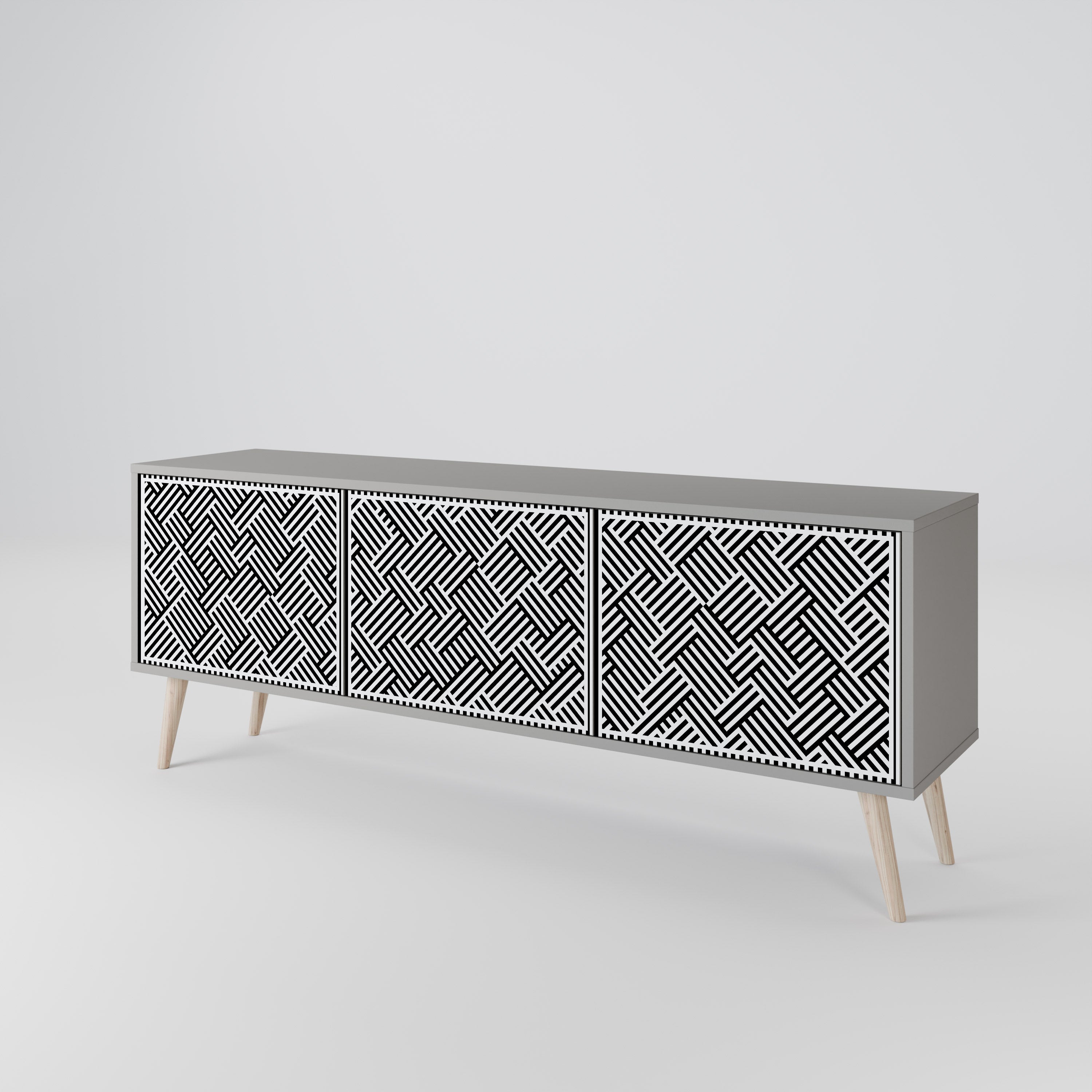 TEMPORARY SEQUENCE TV-bänk med 3 dörrar