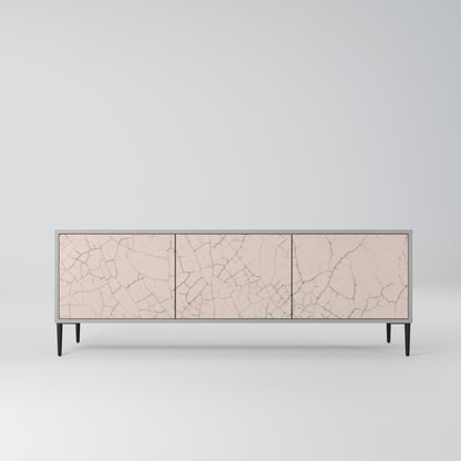 CERAMIC TEXTURE 3-dörrars TV-bänk i grå finish