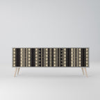 AZTEC 3-Door TV Stand in Grey Finish