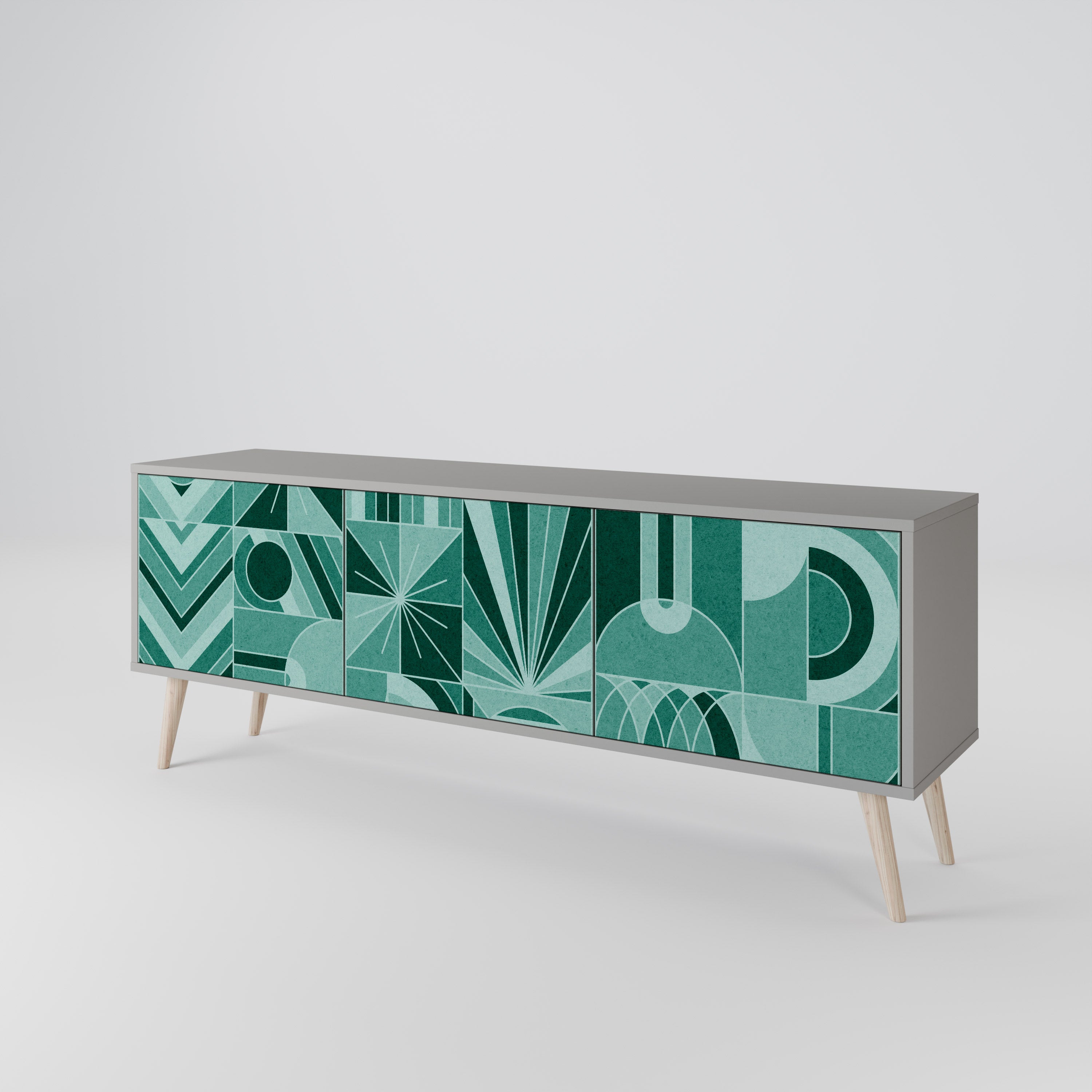 HARMONIC GRID TV-bänk med 3 dörrar