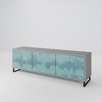 SKY WASH 3-dörrars TV-bänk i grå finish