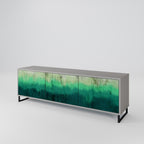 NORTHERN LIGHTS 3-dörrars TV-bänk i grå finish