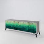 NORTHERN LIGHTS 3-dörrars TV-bänk i grå finish