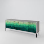 NORTHERN LIGHTS 3-dörrars TV-bänk i grå finish