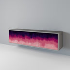 AURORA BOREALIS 3-dörrars TV-bänk i grå finish