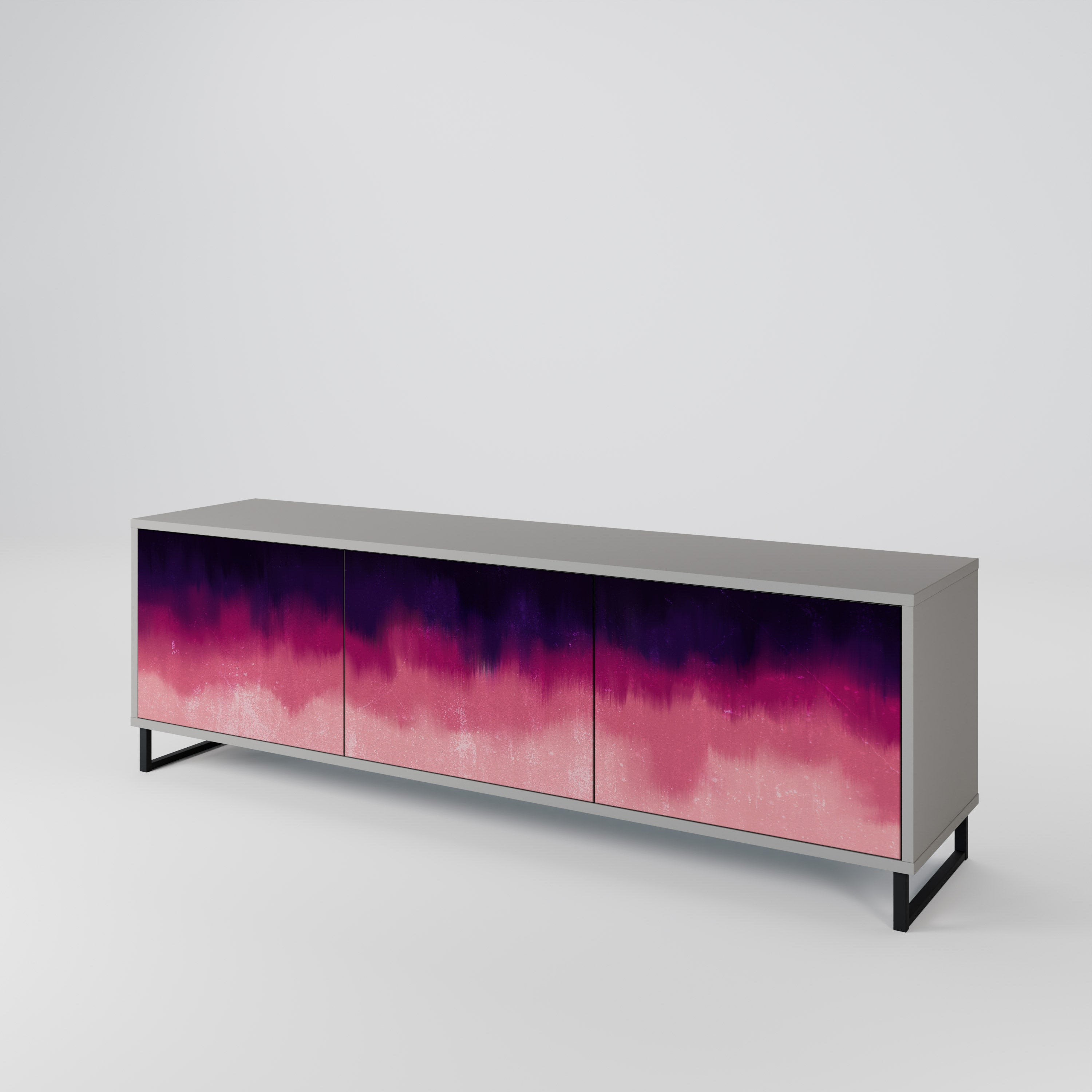 AURORA BOREALIS TV-bänk med 3 dörrar