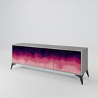 AURORA BOREALIS 3-dörrars TV-bänk i grå finish