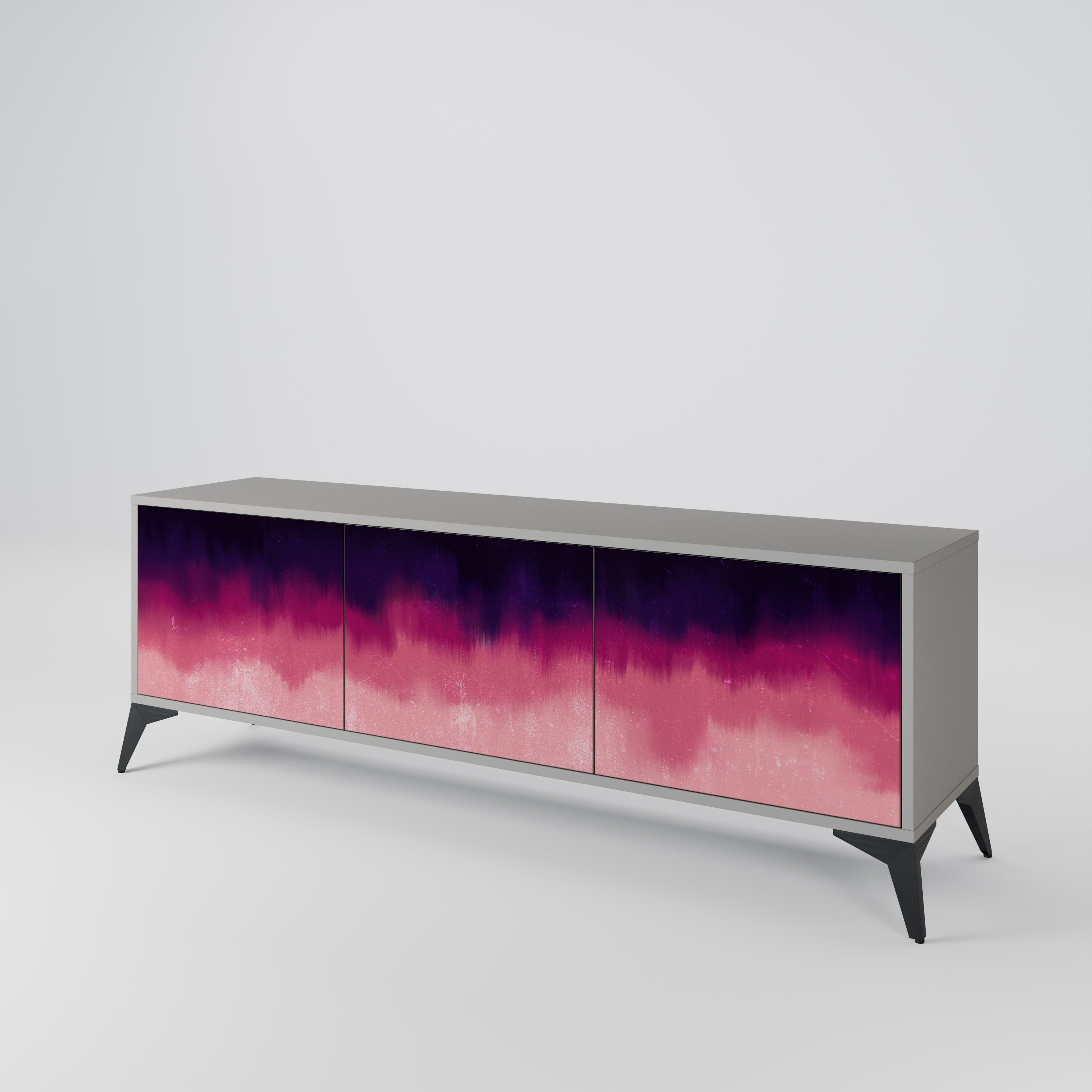 AURORA BOREALIS TV-bänk med 3 dörrar