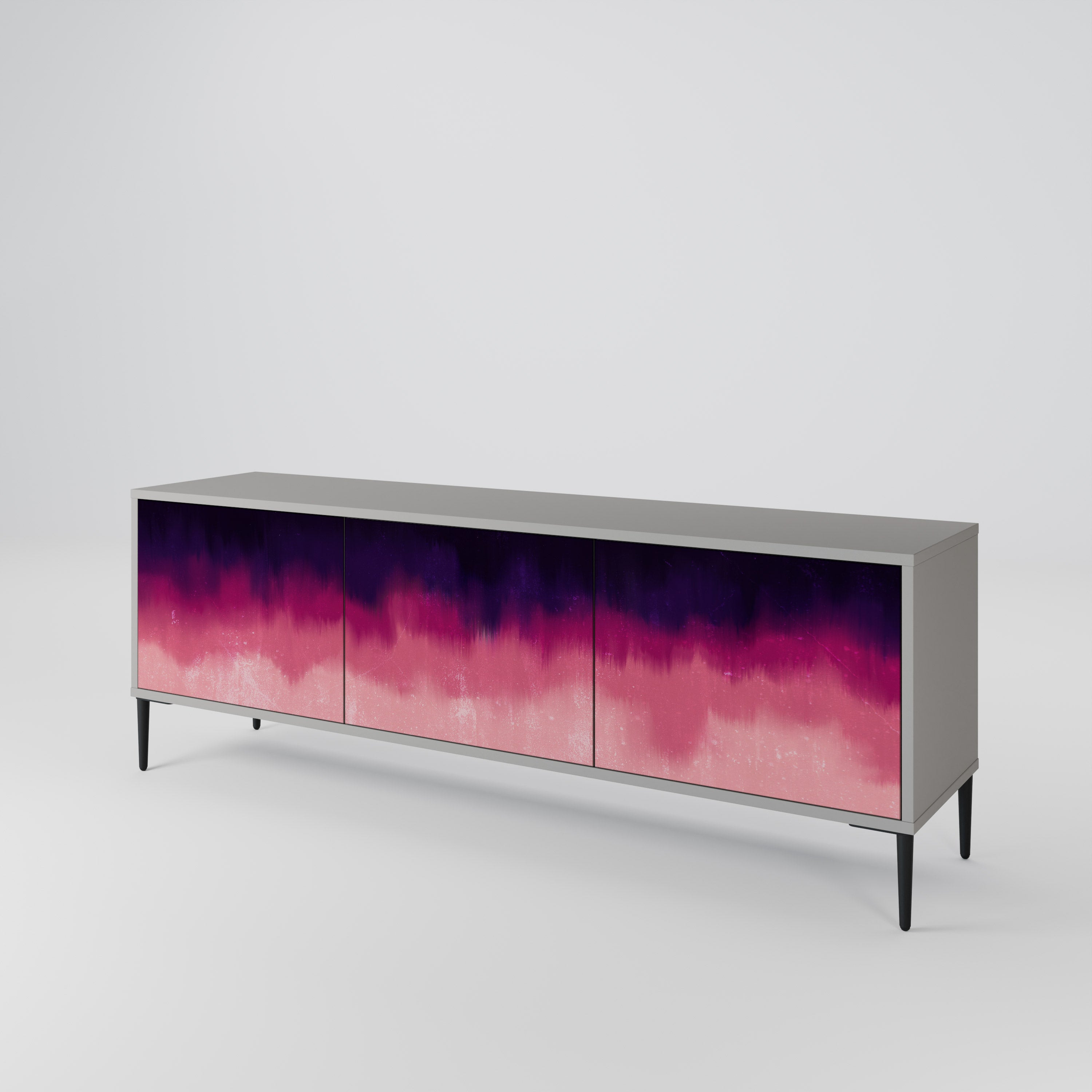 AURORA BOREALIS TV-bänk med 3 dörrar