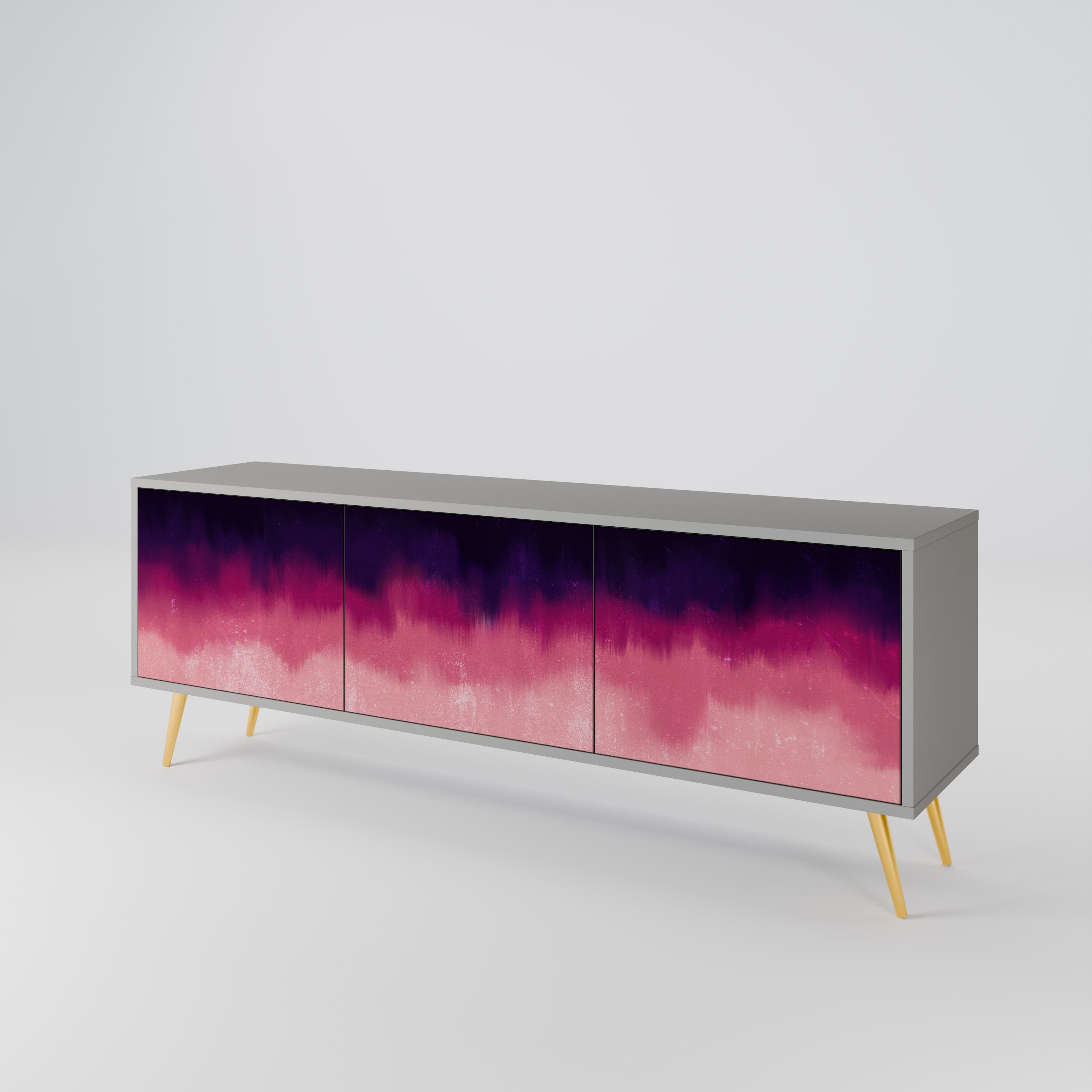 AURORA BOREALIS TV-bänk med 3 dörrar