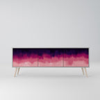 AURORA BOREALIS 3-dörrars TV-bänk i grå finish