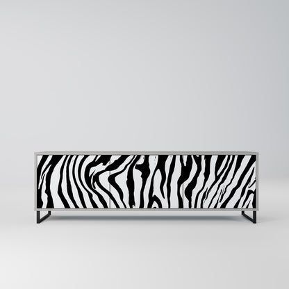 SPLENDID ZEBRA 3-dörrars TV-bänk i grå finish