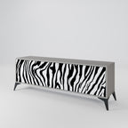 SPLENDID ZEBRA 3-Door TV Stand in Grey Finish