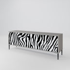 SPLENDID ZEBRA 3-Door TV Stand in Grey Finish