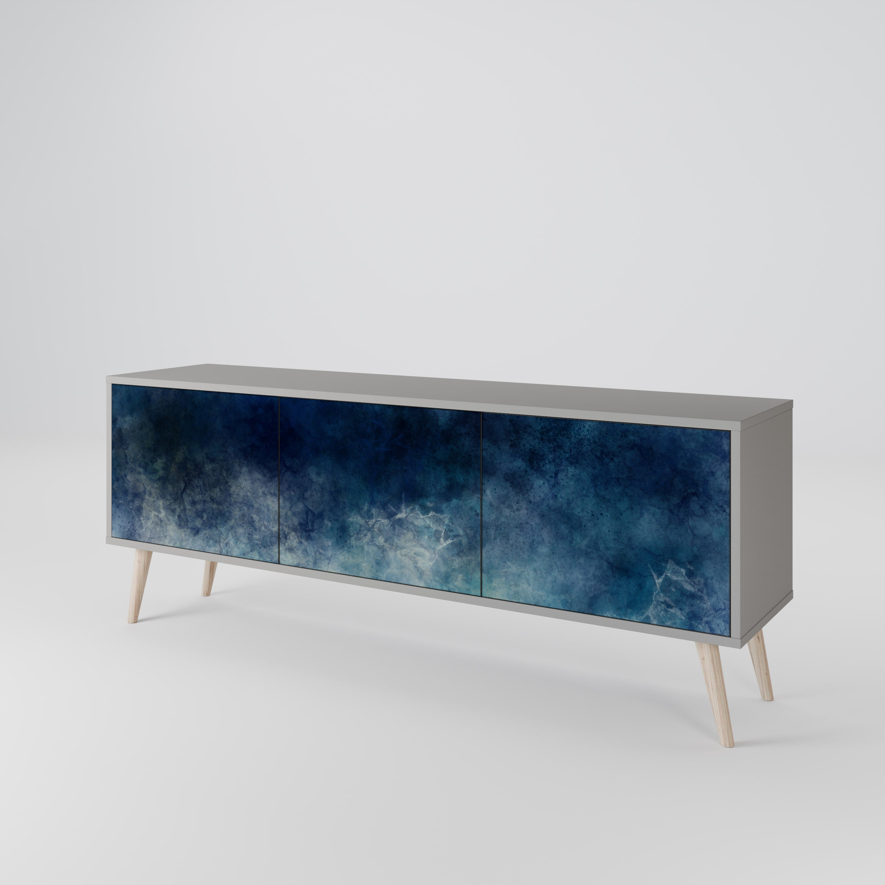 CELESTIAL FALL TV-bänk med 3 dörrar