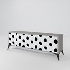 SLIPPING MINUTES 3-dörrars TV-bänk i grå finish