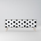 SLIPPING MINUTES 3-dörrars TV-bänk i grå finish