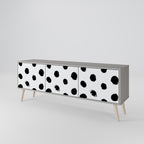 SLIPPING MINUTES 3-dörrars TV-bänk i grå finish