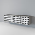 NIGHTY MELODIES 3-dörrars TV-bänk i grå finish