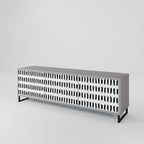 NIGHTY MELODIES 3-dörrars TV-bänk i grå finish