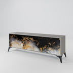 MARBLE OF TOMMORROW 3-dörrars TV-bänk i grå finish