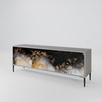 MARBLE OF TOMMORROW 3-dörrars TV-bänk i grå finish