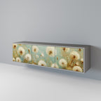 DREAMY MEADOW 3-dörrars TV-bänk i grå finish