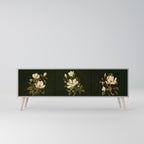 FLORAL NOIR 3-dörrars TV-bänk i grå finish