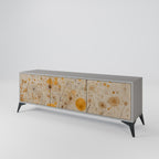 MORNING GLADE 3-dörrars TV-bänk i grå finish