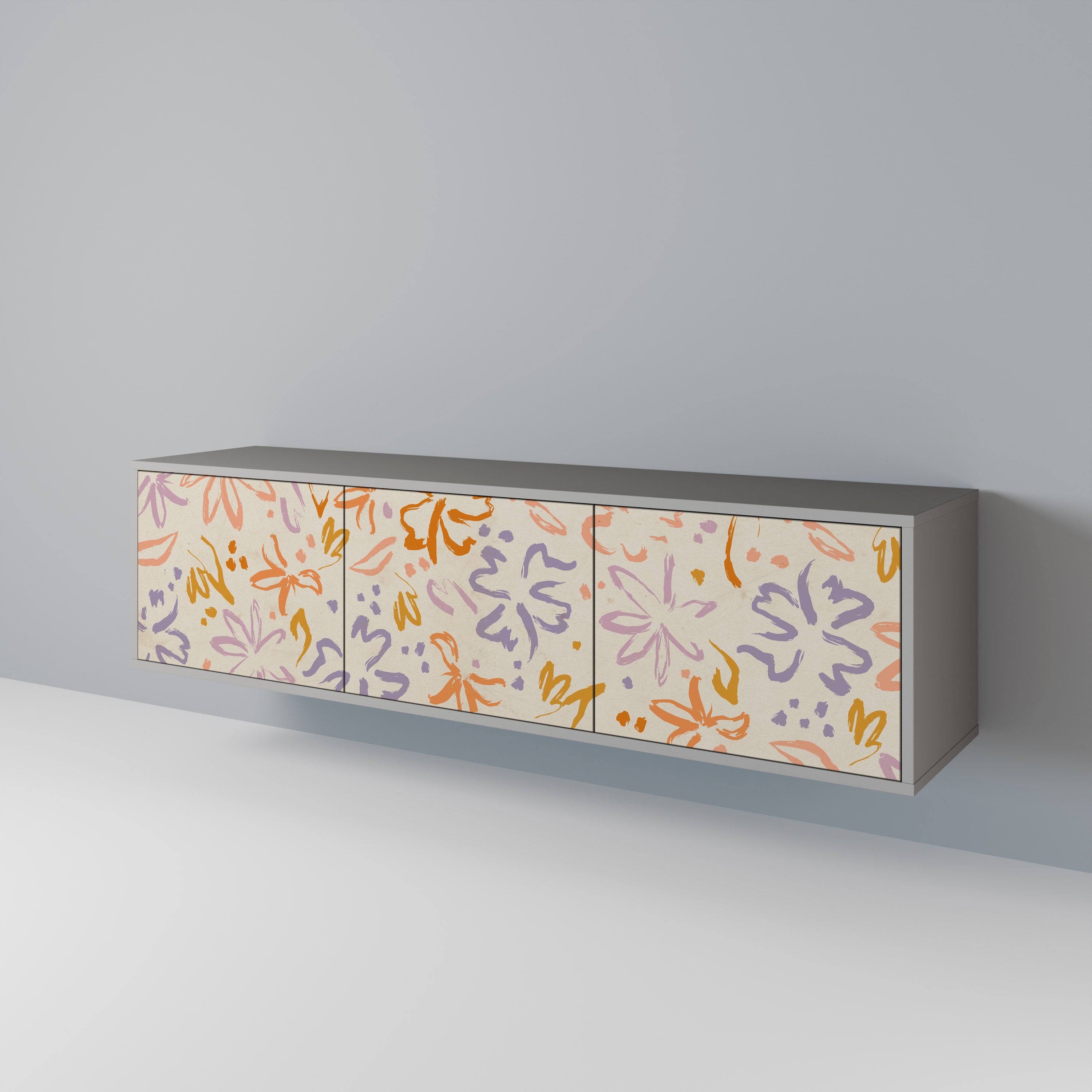 SPRING WHIMSY 3-Door TV Cabinet