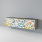 HELLO SPRING 3-dörrars TV-bänk i grå finish