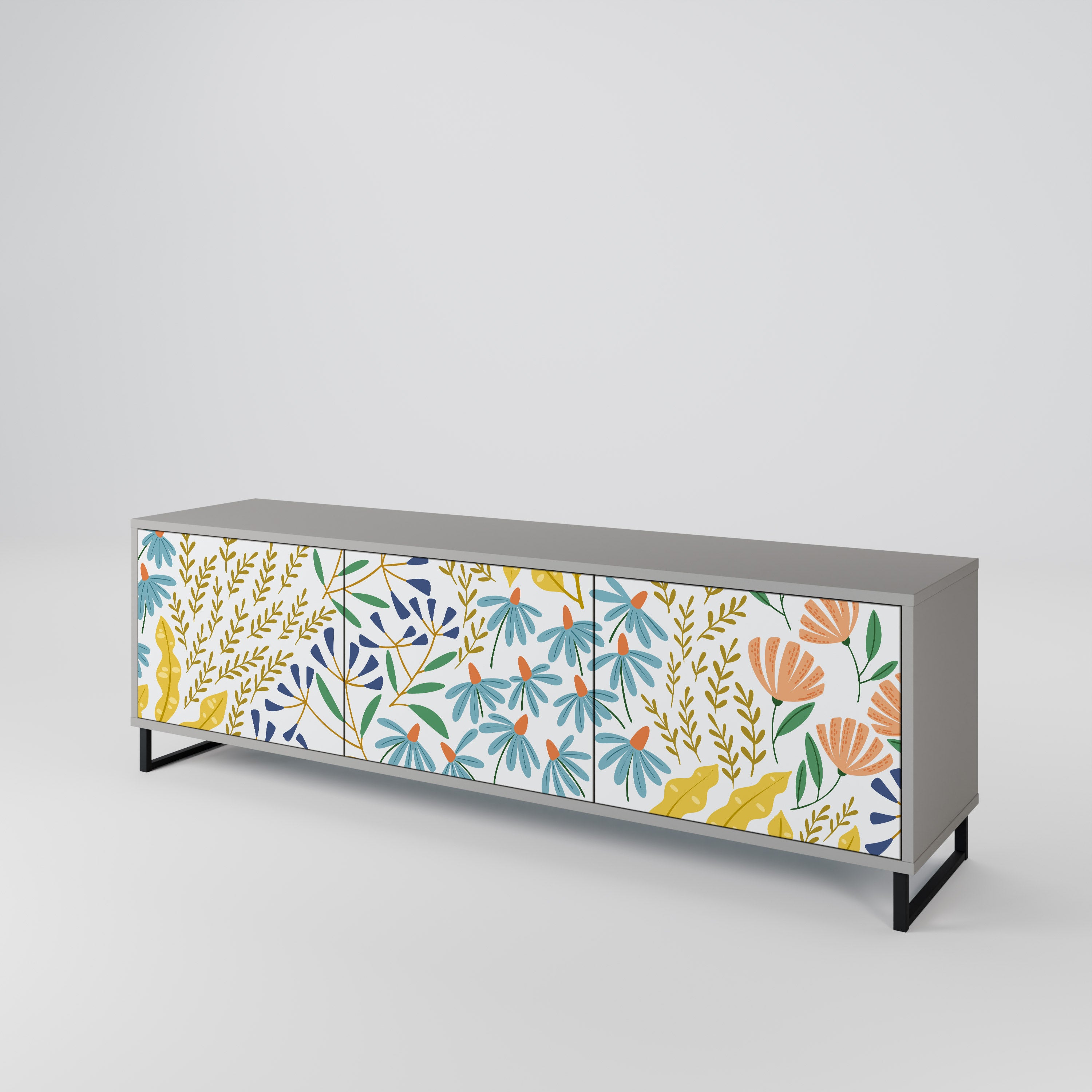 HELLO SPRING 3-Door TV Cabinet