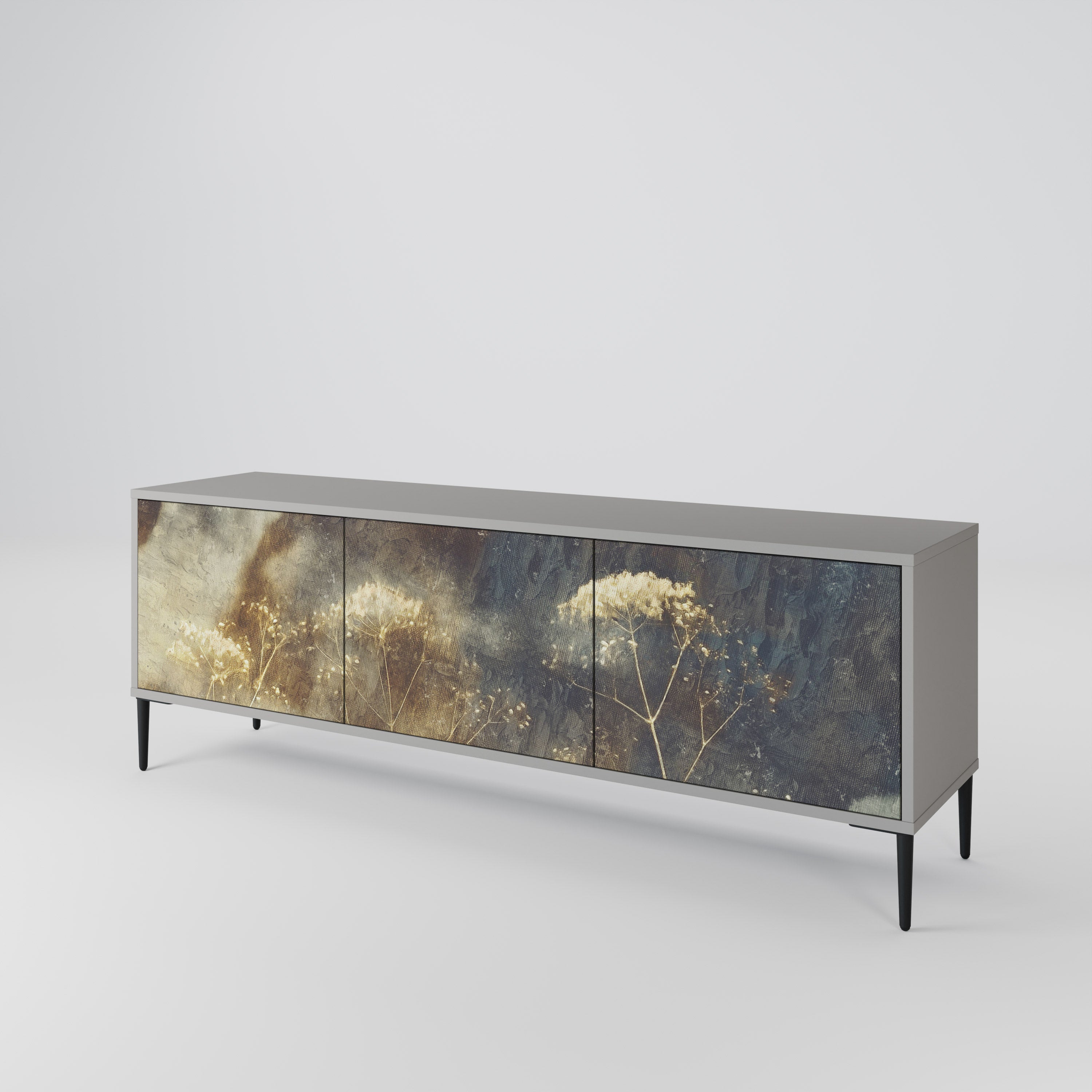 GENTLE POWER 3-Door TV Cabinet