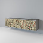 HERBAL GRACE 3-dörrars TV-bänk i grå finish