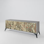 HERBAL GRACE 3-dörrars TV-bänk i grå finish