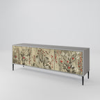 HERBAL GRACE 3-dörrars TV-bänk i grå finish