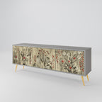 HERBAL GRACE 3-dörrars TV-bänk i grå finish