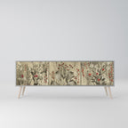 HERBAL GRACE 3-dörrars TV-bänk i grå finish