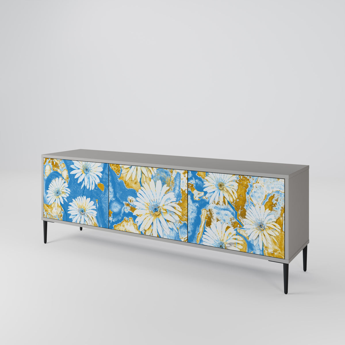 DAISY LUXE TV-bänk med 3 dörrar
