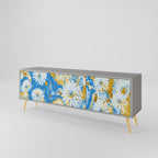 DAISY LUXE 3-dörrars TV-bänk i grå finish