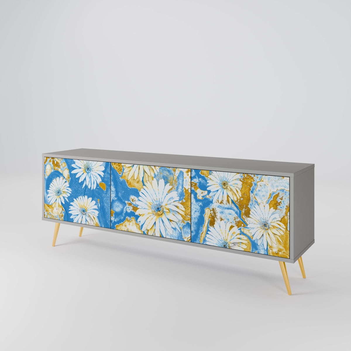 DAISY LUXE TV-bänk med 3 dörrar