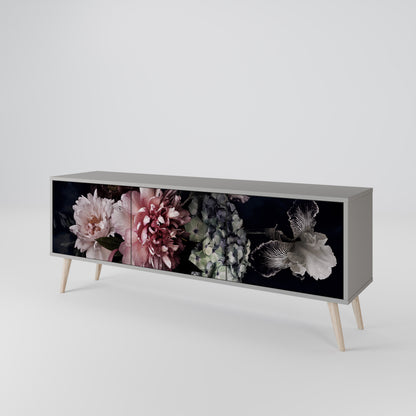 PURE BLOSSOM TV-bänk med 3 dörrar