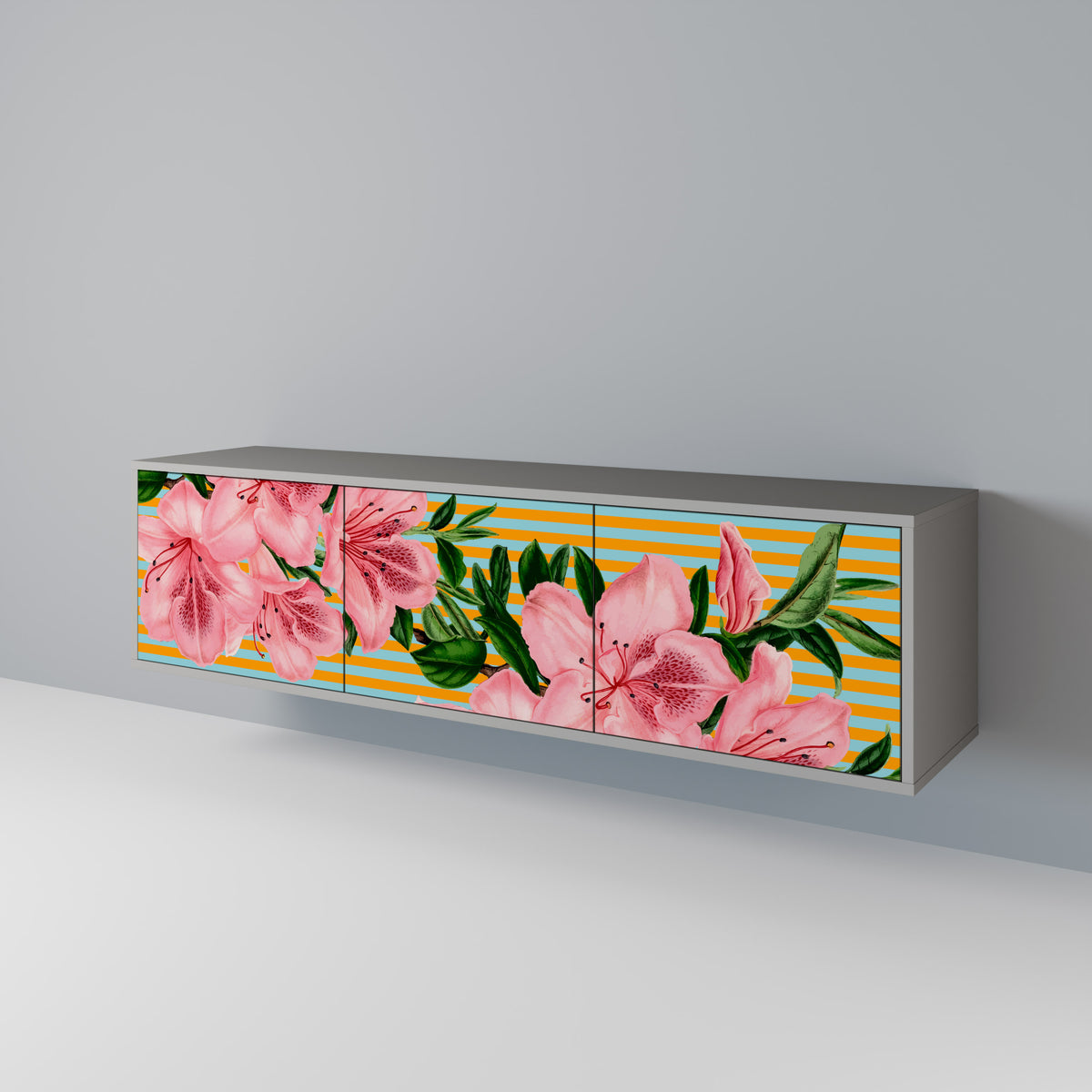 FRAGILE BEAUTY TV-bänk med 3 dörrar