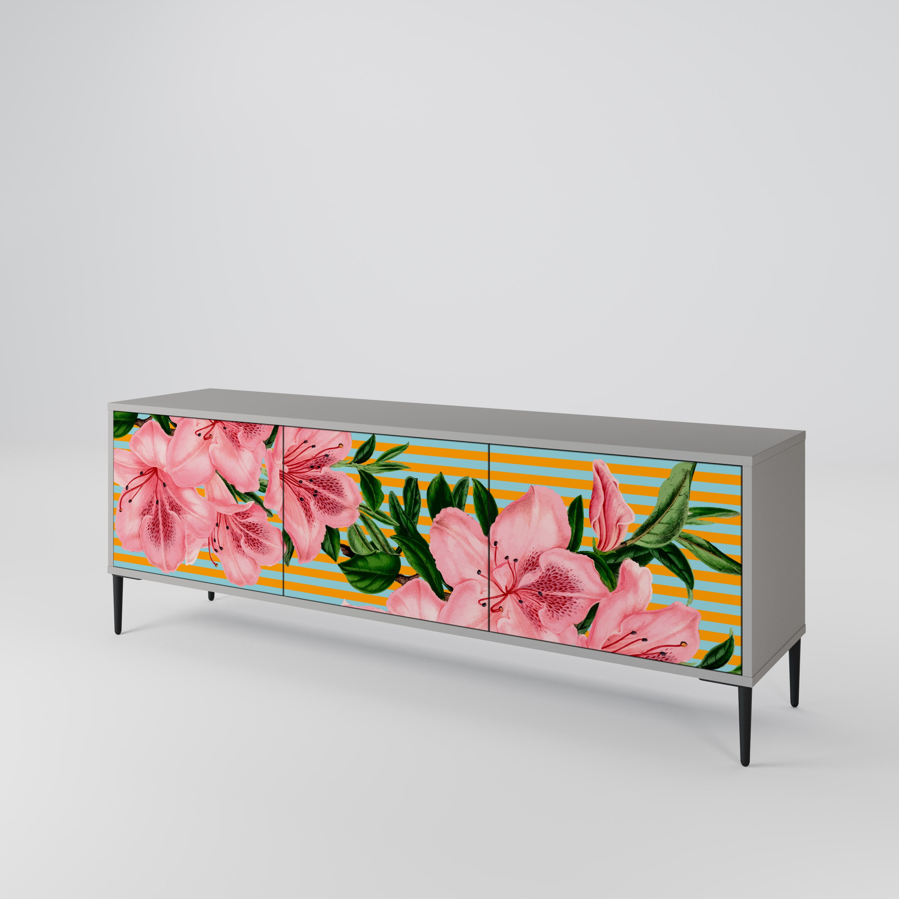 FRAGILE BEAUTY 3-Door TV Cabinet