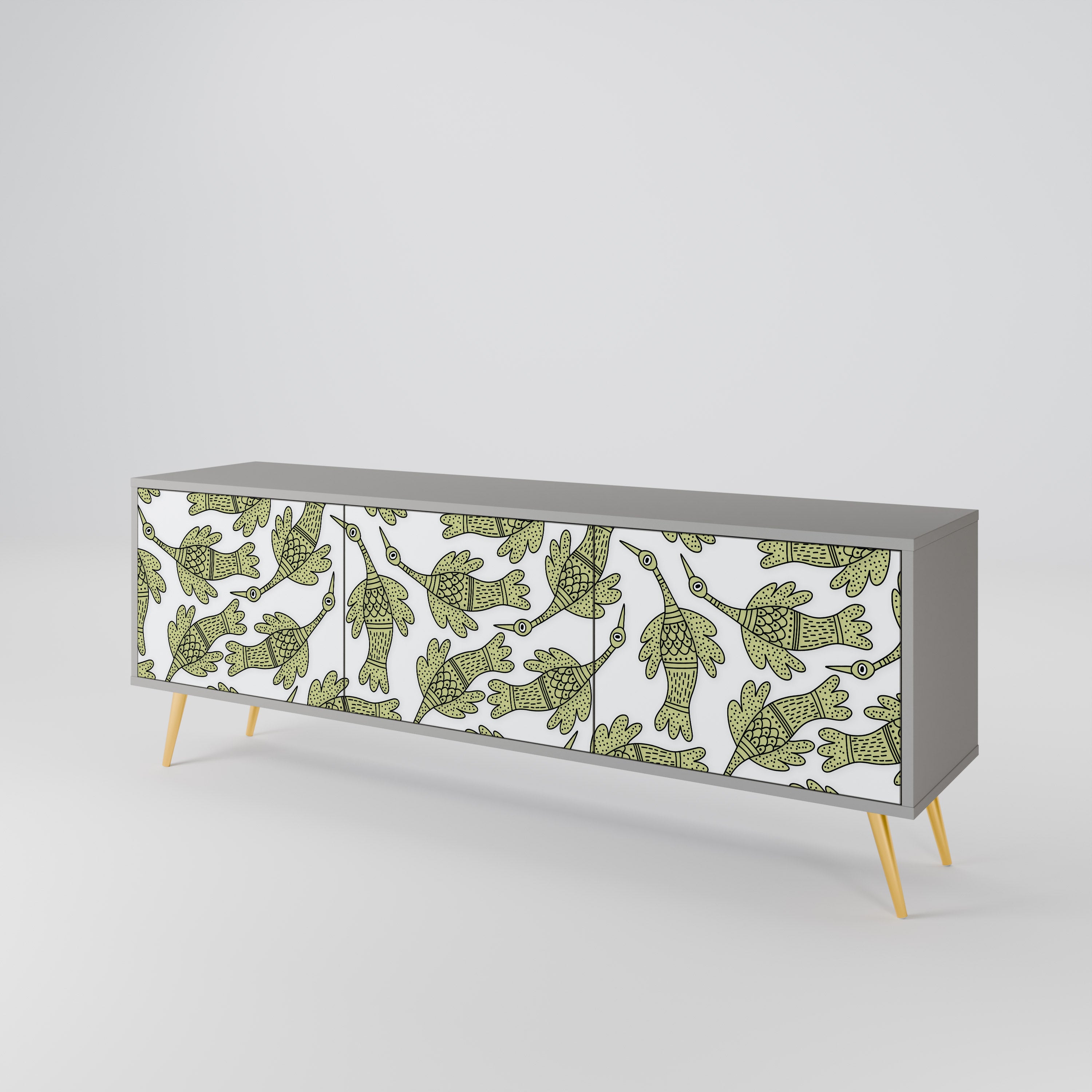 SEEDLING SONGBIRD 3-Door TV Cabinet