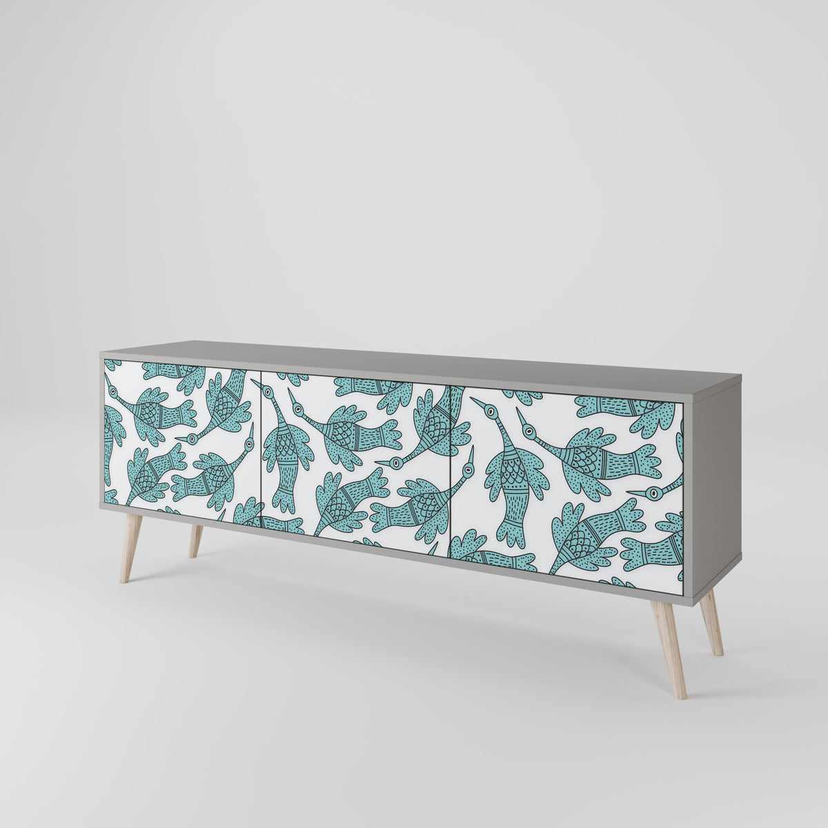 WATERSPOUT SONGIBIRD TV-bänk med 3 dörrar